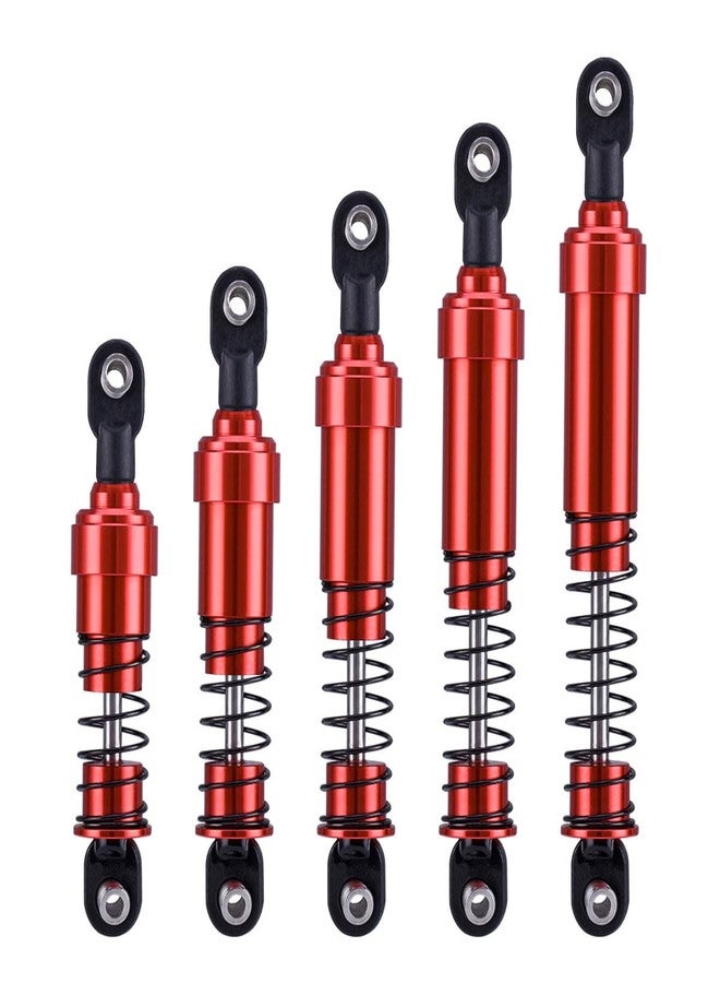 YSKMLOLP 75mm-115mm Big Bore Shocks, RC Crawler Shocks for 1/10 RC Crawler LCG Chassis Gspeed V3 Element Enduro SCX10 TRX4 Gamde R1 Comp Builds DIY (Red 85mm 2pcs) - Image 5